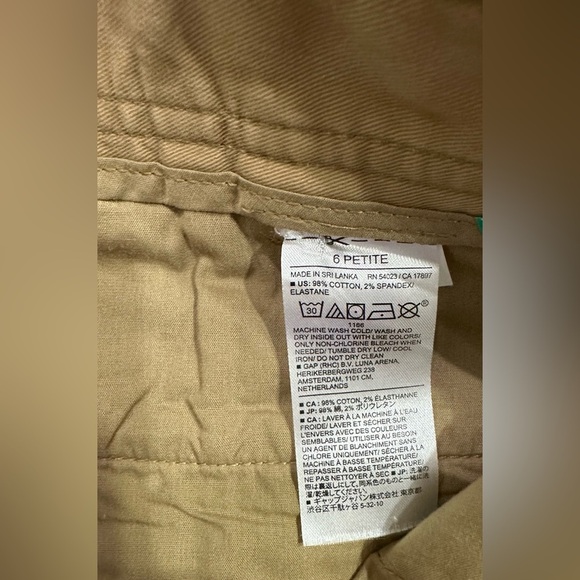 👖 Banana Republic Tan Authentic Chino - Size 6 Petite (NWT) 🌟 - Picture 6 of 13